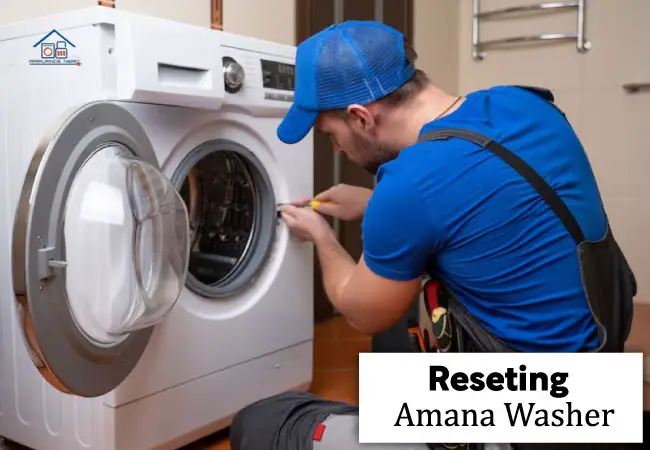 how to reset amana washer