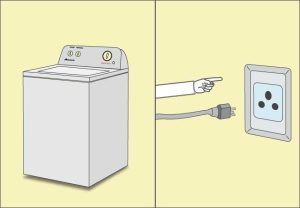 amana washer outlet plug-in picture