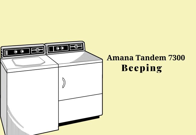 Amana Tandem 7300 washer beeping
