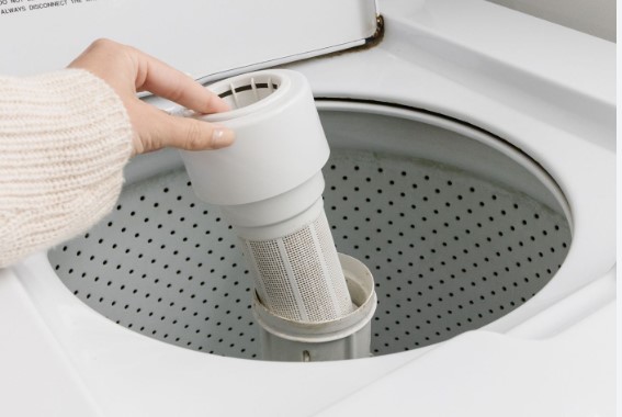 kenmore top load washer filter location