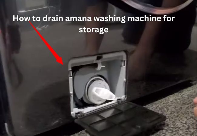 How to drain amana washing machine for storage
