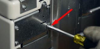 quarter-inch nut driver, remove small access