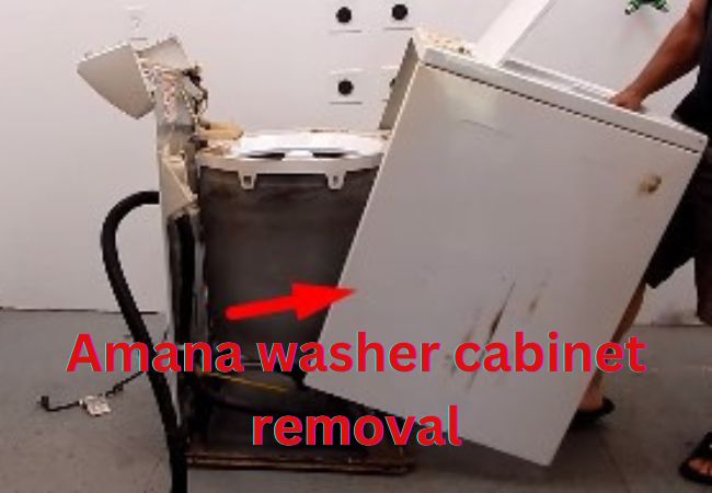 Amana washer cabinet removal